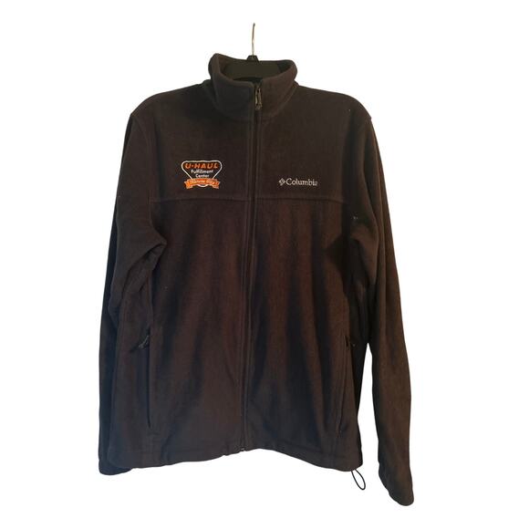 GUC Columbia U-Haul Fullfilment Center Kansas City Black Fleece Jacket Size M - Picture 1 of 6